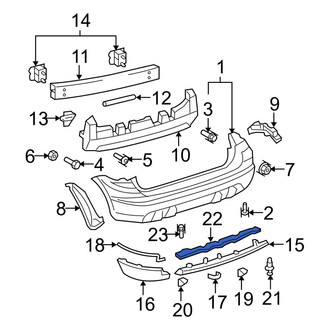 Toyota OE - Rear Spoiler Bracket
