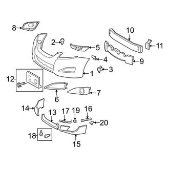 Toyota OE - Front Bumper - Bumper & Components