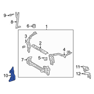 Toyota OE - Front Left Radiator Support Air Deflector