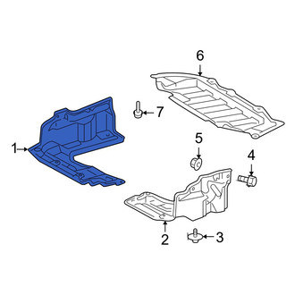 Toyota OE - Right Radiator Support Splash Shield Clip