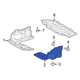 Toyota OE - Left Radiator Support Splash Shield Clip