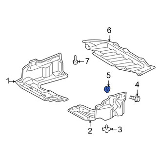 Toyota OE - Radiator Support Splash Shield Nut