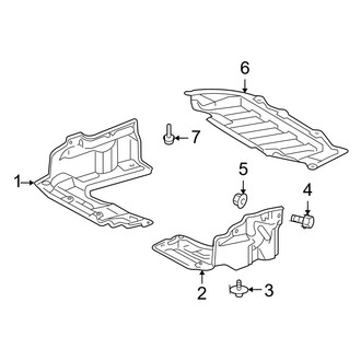 Toyota OE - Radiator Support - Splash Shields