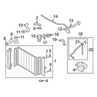 Toyota OE - Cooling - Radiator & Components (Standard Tr)