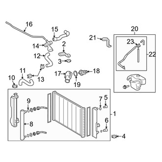 Toyota OE - Cooling - Radiator & Components (Automatic Tr)