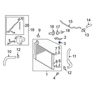 Toyota OE - Upper Radiator Insulator
