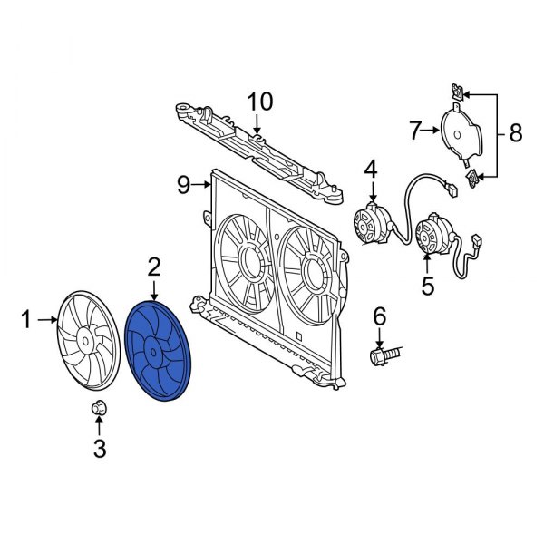 Engine Cooling Fan Blade