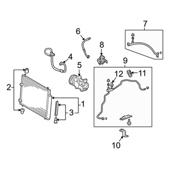 Toyota OE - Air Conditioner & Heater - Condenser, Compressor & Lines