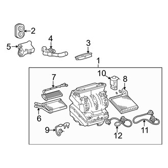 Toyota OE - Air Conditioner & Heater - Evaporator & Heater Components