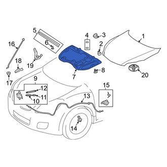 Toyota OE - Hood Insulation Pad
