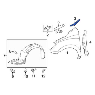 Toyota OE - Left Fender Seal