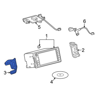 Toyota OE - Left Radio Bracket