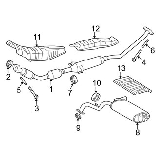 Toyota OE - Exhaust System - Exhaust Components