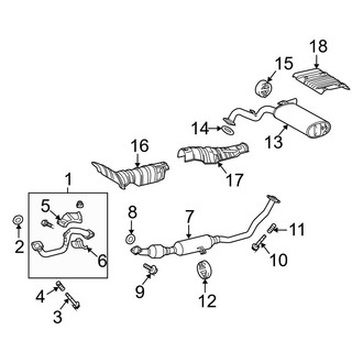 Toyota OE - Exhaust System - Exhaust Components (S FWD)
