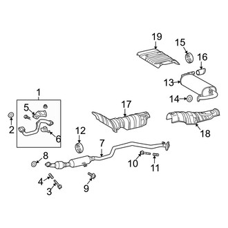 Toyota OE - Exhaust System - Exhaust Components (XRS)