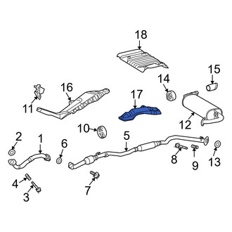 Toyota OE - Rear Floor Pan Heat Shield