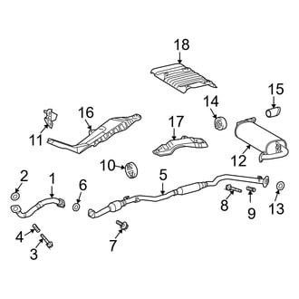 Toyota OE - Exhaust System - Exhaust Components (AWD)