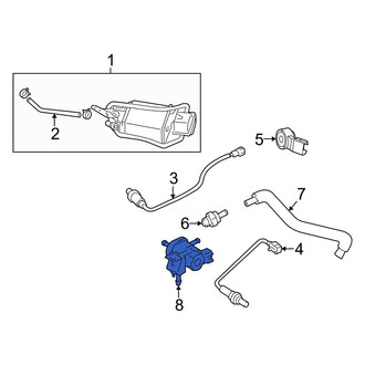 Toyota OE - Exhaust Gas Recirculation (EGR) Vacuum Delay Valve