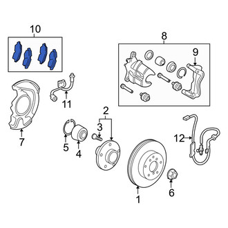 Toyota OE - Front Disc Brake Pad Set