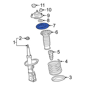 Toyota OE - Front Upper Coil Spring Insulator