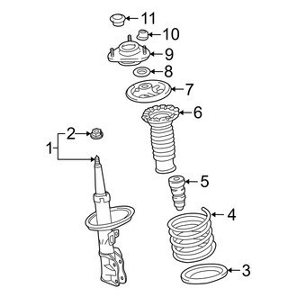 Toyota OE - Front Suspension - Struts & Components