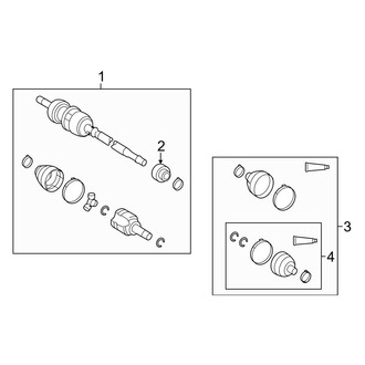Toyota OE - Front Suspension - Drive Axles
