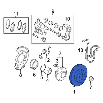Toyota OE - Front Disc Brake Rotor