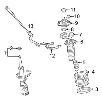 Toyota OE - Front Suspension - Struts & Components