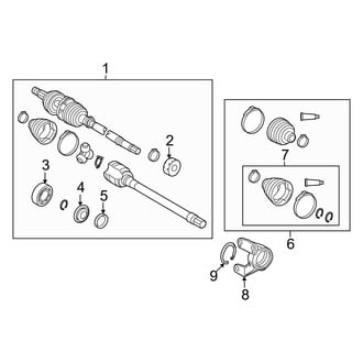 Toyota OE - Front Suspension - Drive Axles