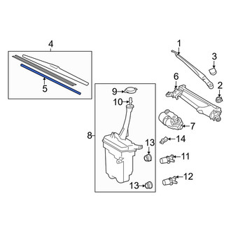Toyota OE - Front Right Wiper Blade Refill