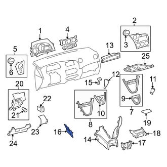 Toyota OE - Left Instrument Panel Cover