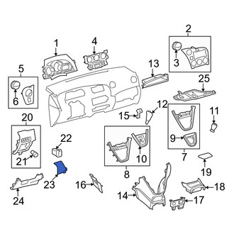 Toyota OE - Left Instrument Panel Cover