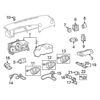 Toyota OE - Instrument Panel - Cluster & Switches
