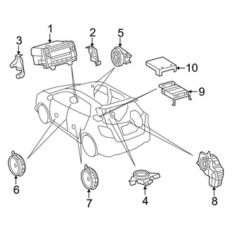 Toyota OE - Instrument Panel - Sound System