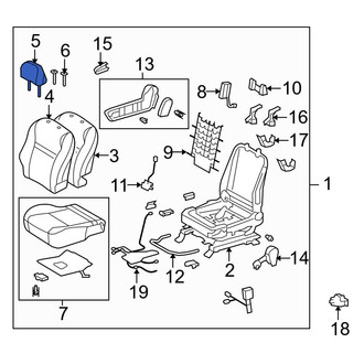 Toyota OE - Front Left Headrest