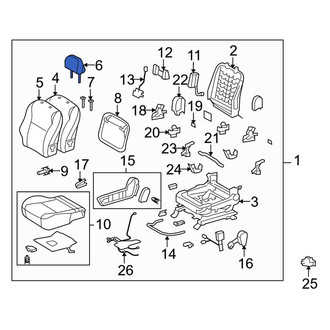 Toyota OE - Front Left Headrest