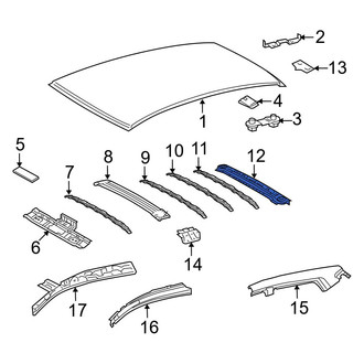 Toyota OE - Rear Roof Header Panel