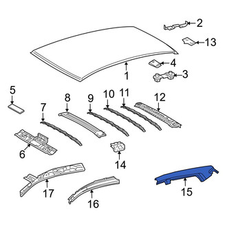 Toyota OE - Right Outer Roof Side Rail