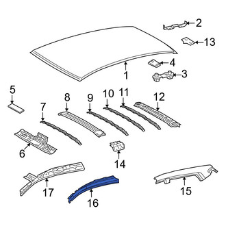 Toyota OE - Left Inner Roof Side Rail
