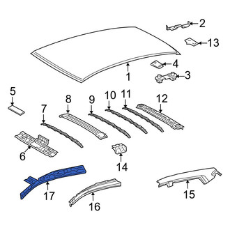 Toyota OE - Right Inner Roof Side Rail Reinforcement