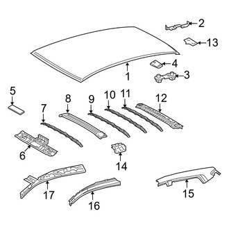 Toyota OE - Roof & Components (W/O Sunroof)