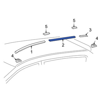 Toyota OE - Center Right Roof Drip Molding
