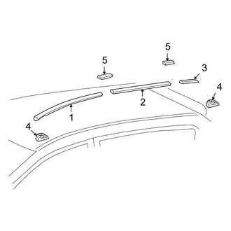 Toyota OE - Roof - Exterior Trim (W/O Sunroof)