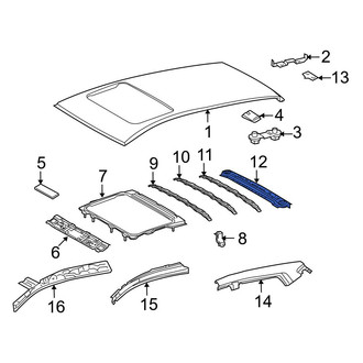 Toyota OE - Rear Roof Header Panel