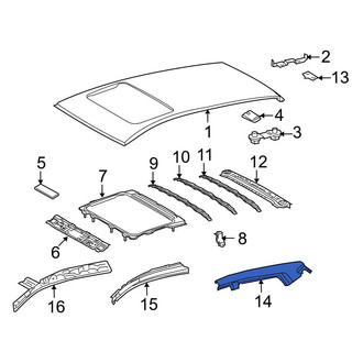 Toyota OE - Left Outer Roof Side Rail