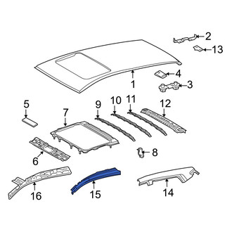 Toyota OE - Left Inner Roof Side Rail