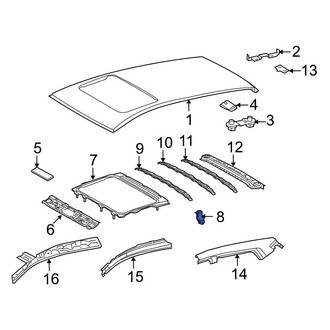 Toyota OE - Left Roof Panel Reinforcement