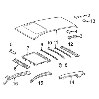 Toyota OE - Roof & Components (With Sunroof)