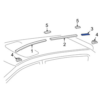 Toyota OE - Rear Left Roof Drip Molding