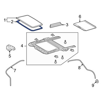 Toyota OE - Left Sunroof Molding